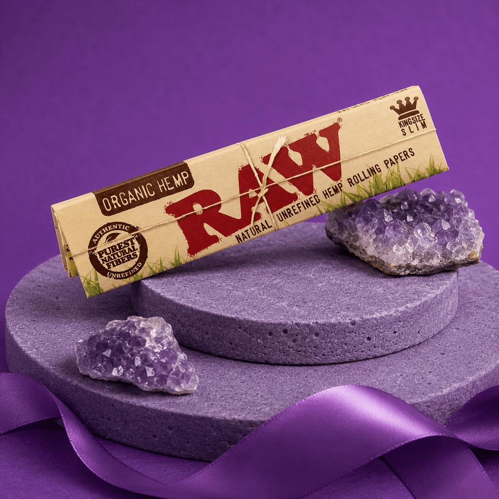 Raw Organic Kingsize Slim Papers | Shisha Glass
