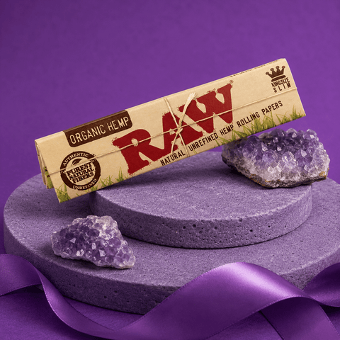 Raw Organic Kingsize Slim Papers | Shisha Glass