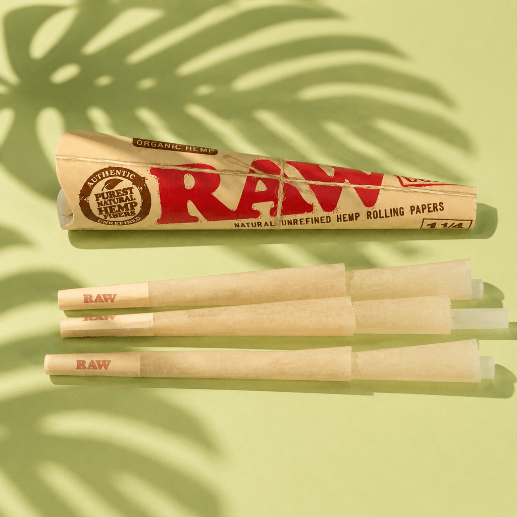 RAW Organic Pre-roll Cones 6pk | Shisha Glass