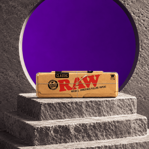 RAW Paper Case - King Size Rolling Paper Container | Shisha Glass