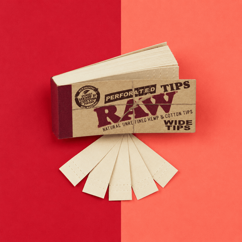 RAW Perforated Wide Tips | Shisha Glass