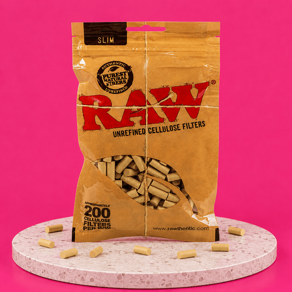 Raw Slim Filter 200 Per Bag | Shisha Glass