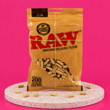 Raw Slim Filter 200 Per Bag | Shisha Glass