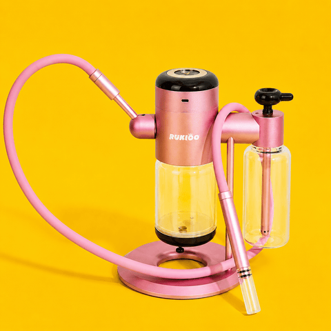 Rukioo Electric Gravity Hookah with Music Reactive Light 30cm | Shisha Glass