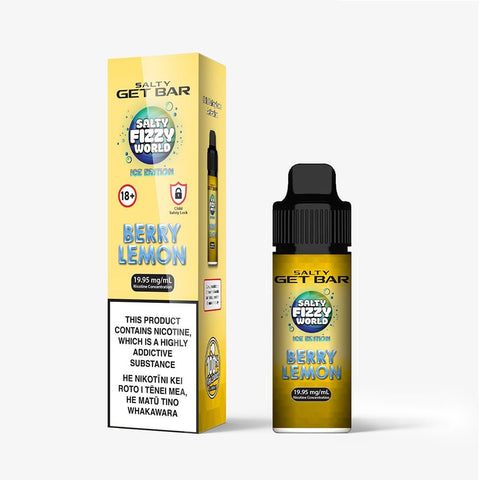 Salty GET Bar [Ice Edition] Berry Lemon Disposable Vape | Shisha Glass