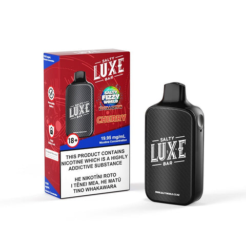 Salty Luxe Bar [Ice Cola Edition] Cherry Disposable Vape | Shisha Glass