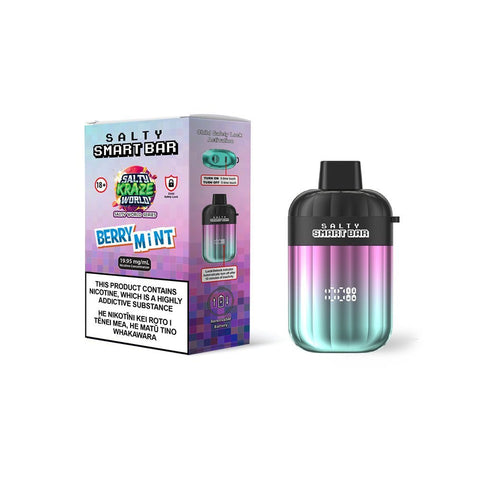 Salty Smart Bar Berry Mint Disposable Vape | Shisha Glass