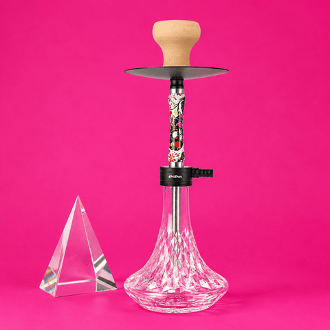 Shisha Glass Artstyle Hookah 1xHose 35cm | Shisha Glass