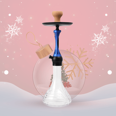 Shisha Glass Diamond Hookah 1xHose 55cm | Shisha Glass