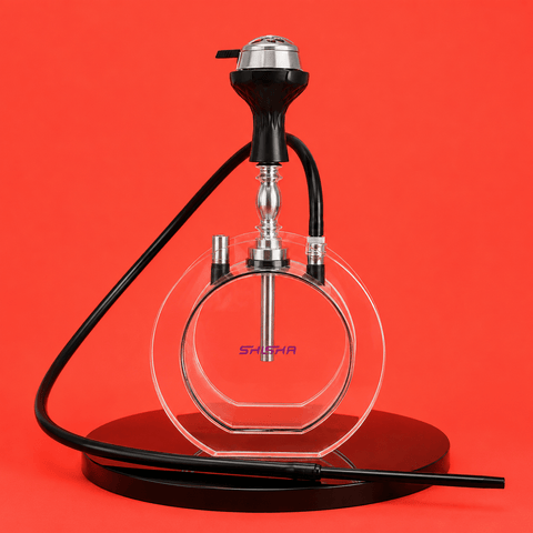 Shisha Glass "Elegant O" Hookah 1xHose 40.5cm | Shisha Glass