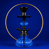 Shisha Glass Flat Diamond Hookah 1x Hose 21cm | Shisha Glass