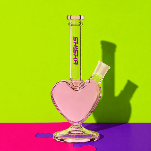 Shisha Glass Heart Shisha Pipe 23cm | Shisha Glass