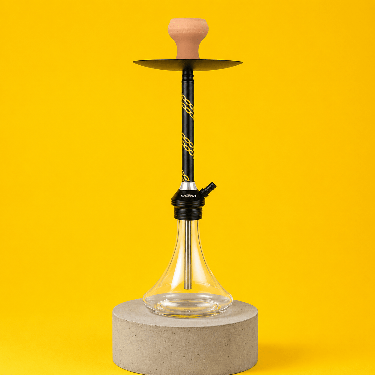 Shisha Glass Hookah 1xHose 32cm | Shisha Glass