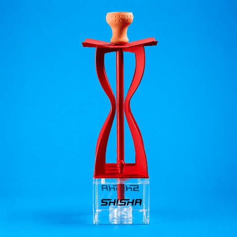 Shisha Glass Hourglass Hookah 1xHose 55cm | Shisha Glass