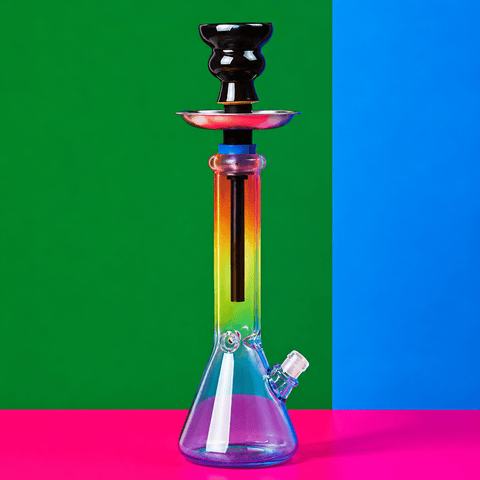 Shisha Glass Rainbow Shisha Pipe 25cm | Shisha Glass