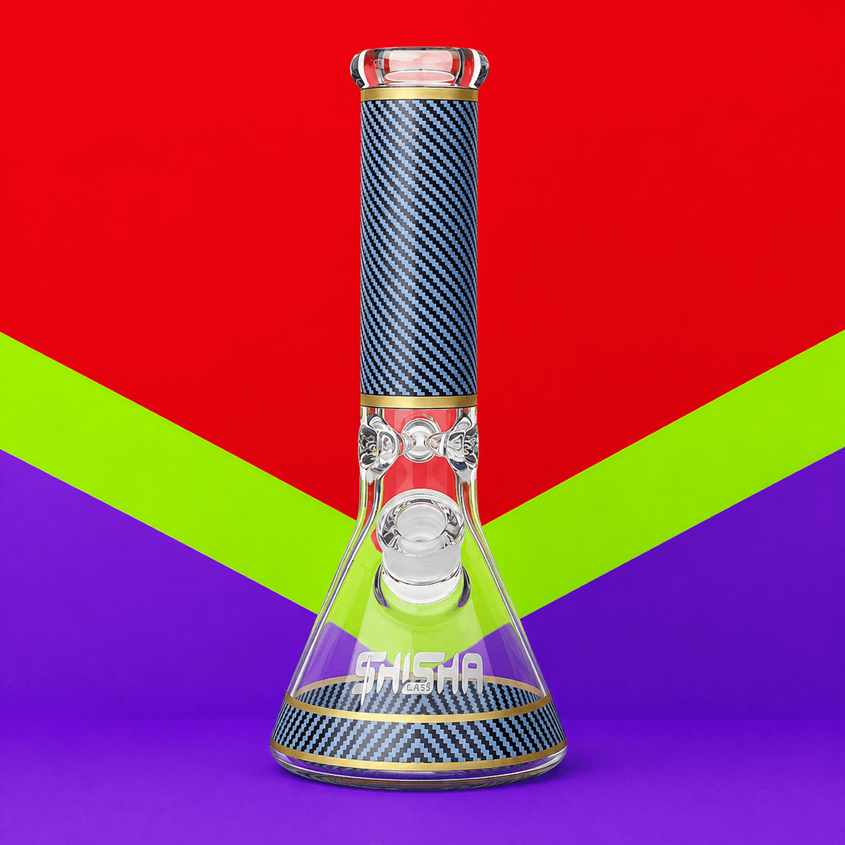 Shisha Glass Solid Pattern Shisha Pipe Vase 30cm | Shisha Glass