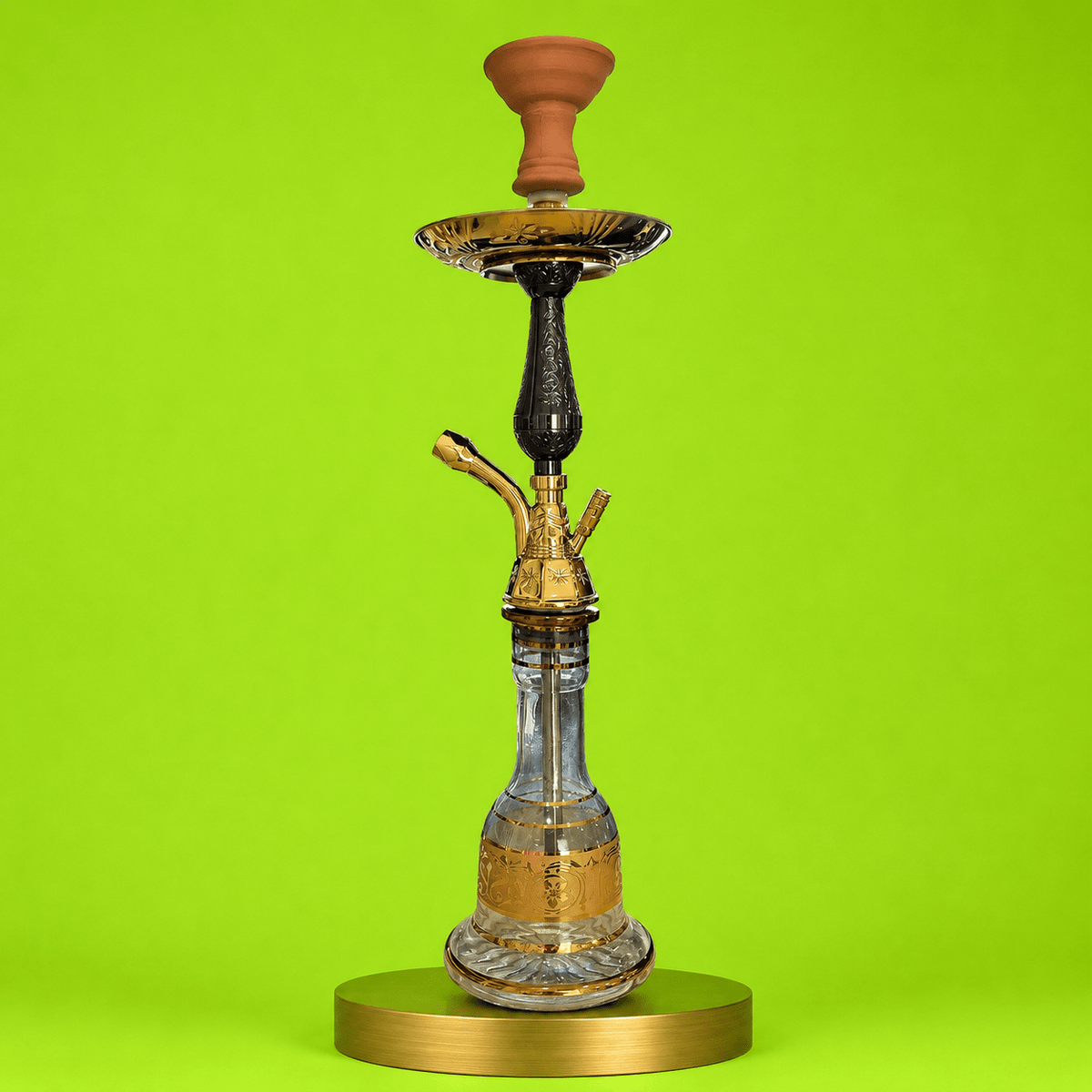 Shisha Glass SS4 Hookah 1x Hose 63cm | Shisha Glass