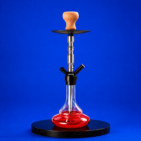 Shisha Glass Thin Base Hookah 1xHose 40cm | Shisha Glass