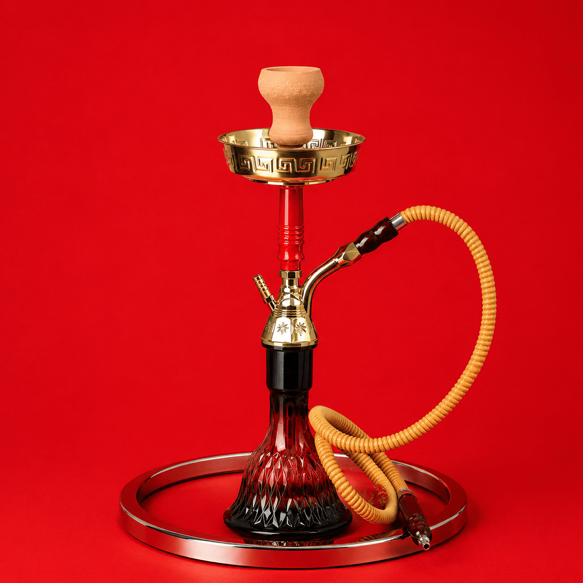 Shisha Hookah Metal EG-46 1xHose 50cm | Shisha Glass