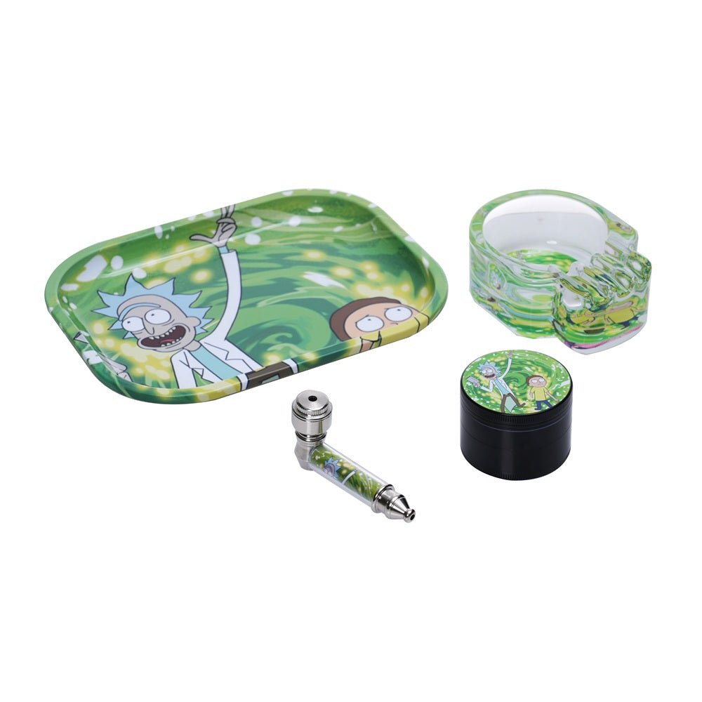 Shishaglass 4 in 1 Complete Smoking Set Box (Pipe,Grinder,Ash Tray,Rolling Tray) | Shisha Glass