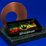ShishaGlass 7-Color Glow Black Rolling Tray | Shisha Glass