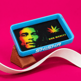 ShishaGlass 7-Color Glow Blue Rolling Tray | Shisha Glass