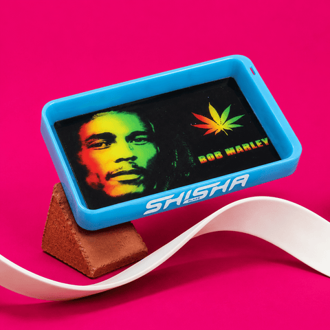 ShishaGlass 7-Color Glow Blue Rolling Tray | Shisha Glass