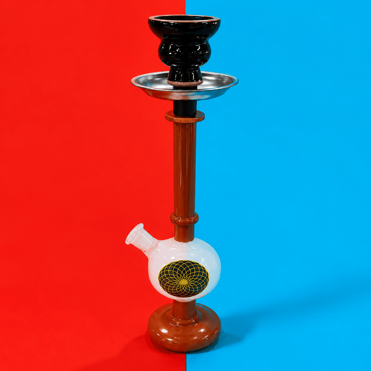 Shishaglass Cat Eye Shisha Pipe Vase 30cm | Shisha Glass