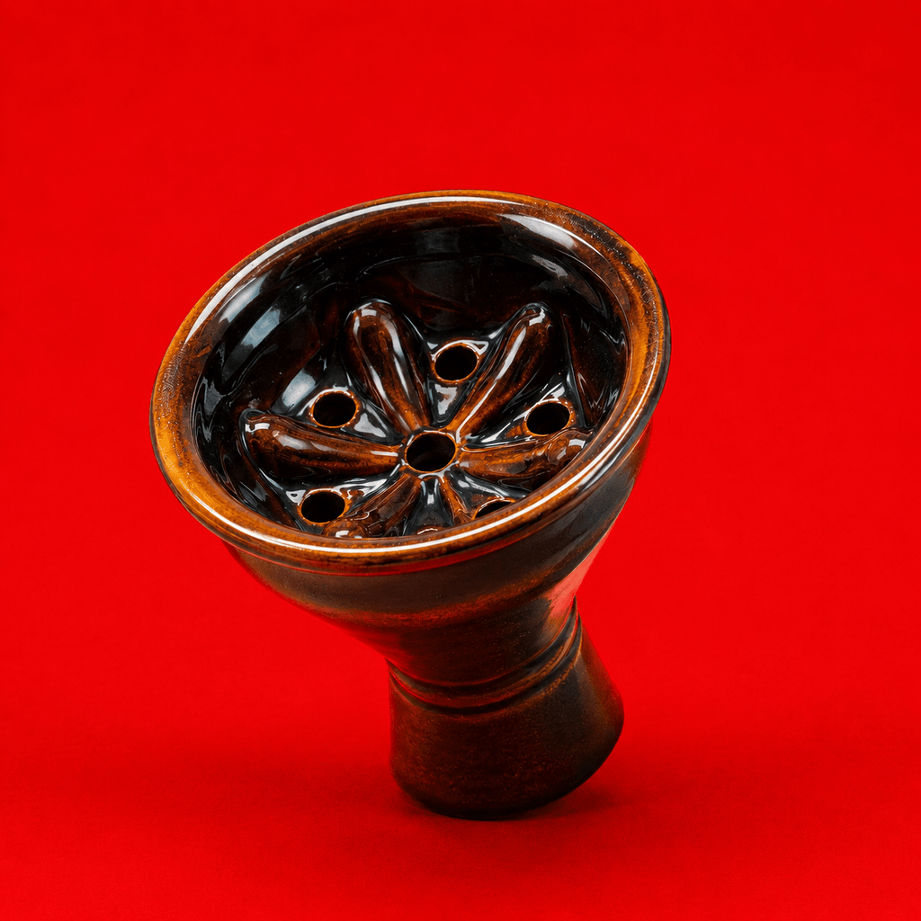 Shishaglass Ceramic Shisha Hookah Bowl Head with 6 Holes | Shisha Glass
