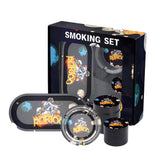 Shishaglass Complete Smoking Set Box (Pipe,Grinder,Ash Tray,Rolling Tray,Jar) | Shisha Glass