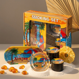 Shishaglass Complete Smoking Set Box (Pipe,Grinder,Ash Tray,Rolling Tray,Jar) | Shisha Glass