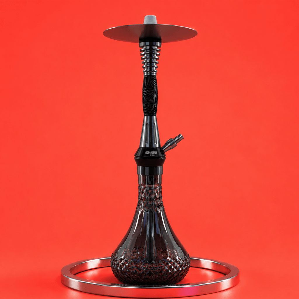 Shishaglass Fancy Black Hookah 53cm | Shisha Glass