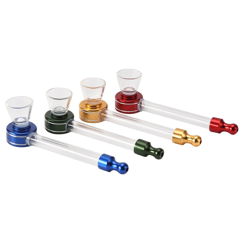 Shishaglass JNMP - 05 Aluminum Alloy Glass Smoking Pipe 11cm | Shisha Glass