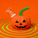 Shishaglass Pumpkin Silicone Waterpipe with Dropcone | Shisha Glass