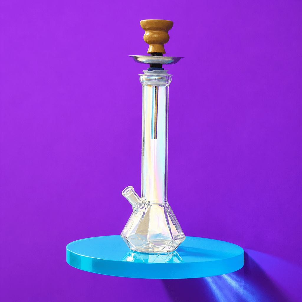 Shishaglass Shiny Diamond Shisha Pipe Vase 35cm | Shisha Glass
