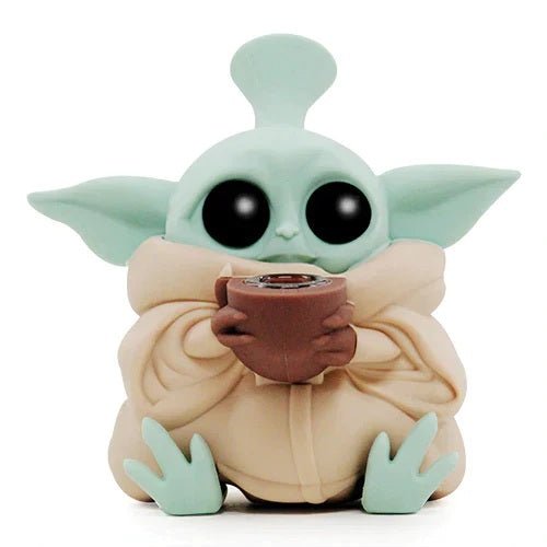 Shishaglass Silicone Baby Yoda Waterpipe Vase 13cm | Shisha Glass