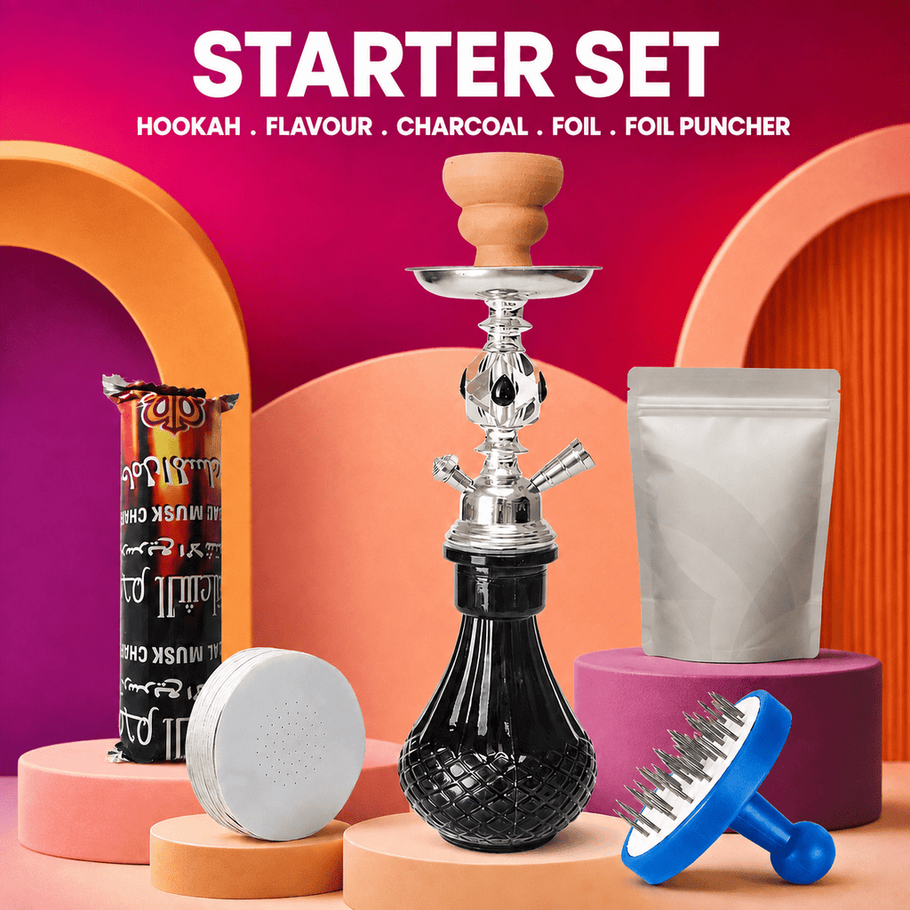 Shishaglass “The Vase” Complete Hookah Starter Set | Shisha Glass