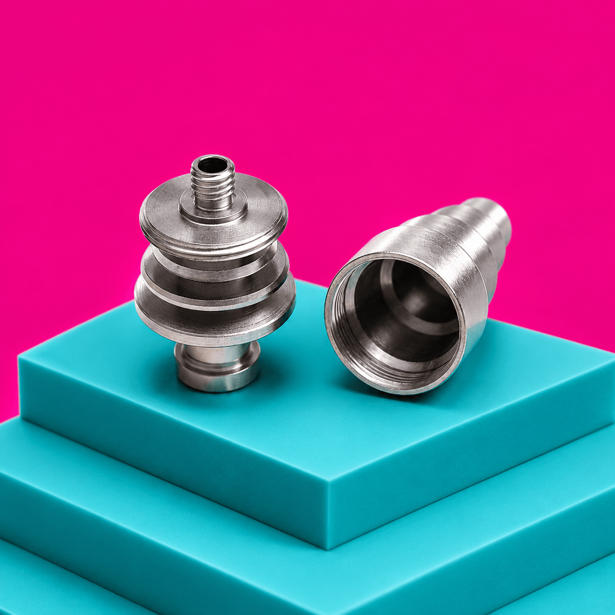 Shishaglass Titanium Adapter Nail with Glass T1 | Shisha Glass