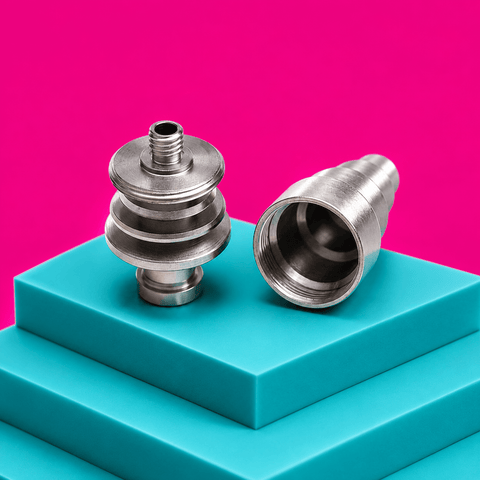 Shishaglass Titanium Adapter Nail with Glass T1 | Shisha Glass
