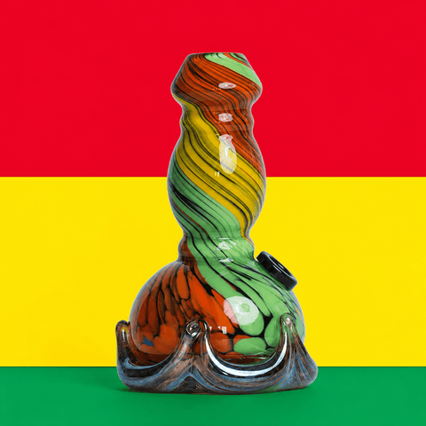Shishaglass Twisted Colour Waterpipe MN01 14cm | Shisha Glass