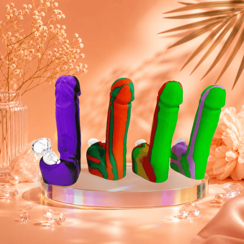 Shishaglass Willie Silicone Waterpipe with Dropcone | Shisha Glass