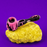 Silicone Billiard Mixed Colours Smoking Pipe 11cm | Shisha Glass