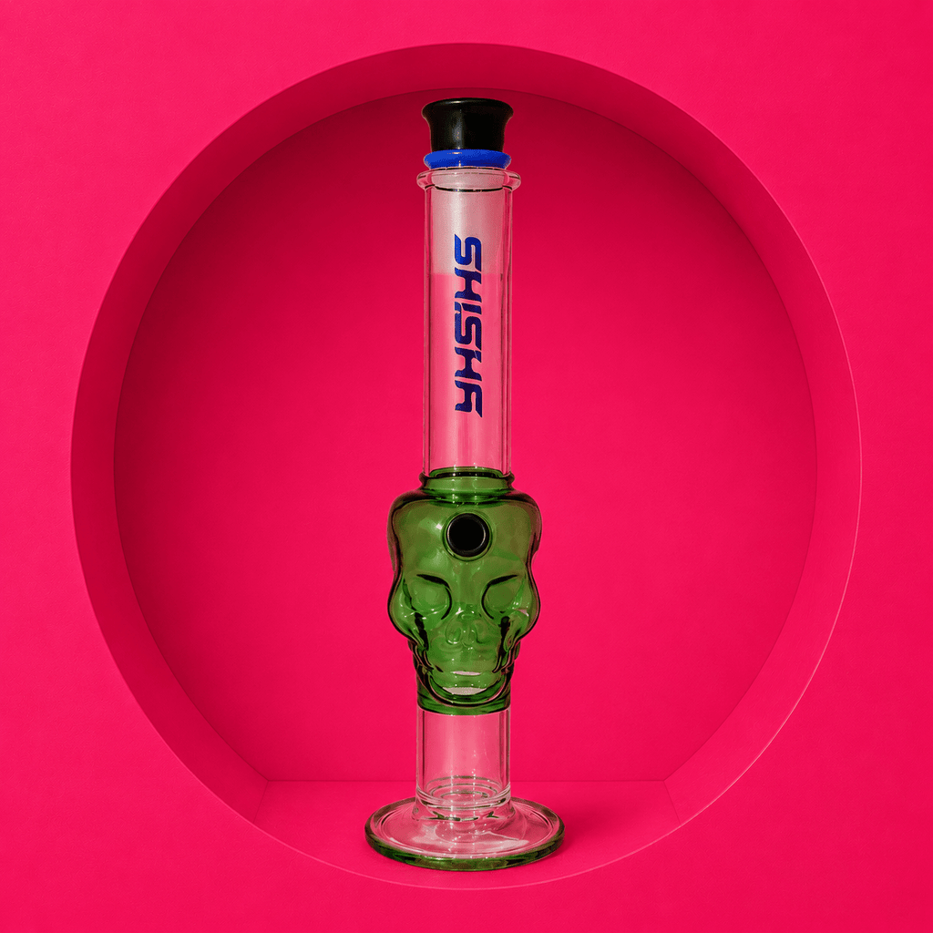 Skull Straight Waterpipe 25cm | Shisha Glass
