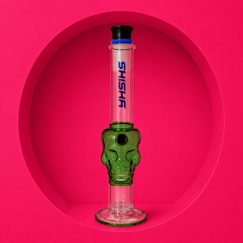 Skull Straight Waterpipe 25cm | Shisha Glass