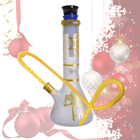 Spider - Man Beaker Base Glass Waterpipe With Ice Catcher 32cm | Shisha Glass