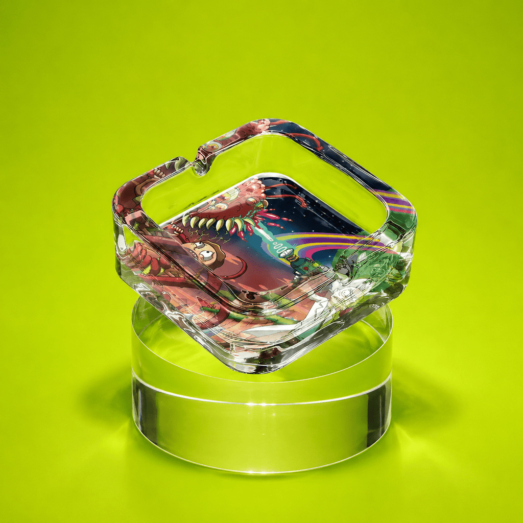 Square Glass Ash Tray | Shisha Glass