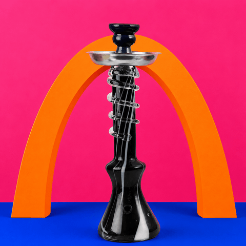 ST10 Coloured Twister Beaker Base Glass Waterpipe 35.5cm | Shisha Glass