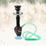 ST3 Coloured Skull Round Base Glass Waterpipe 15.2cm | Shisha Glass