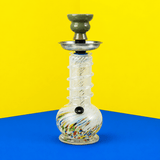 ST4 Coloured Twister Round Base Glass Waterpipe 20.3cm | Shisha Glass