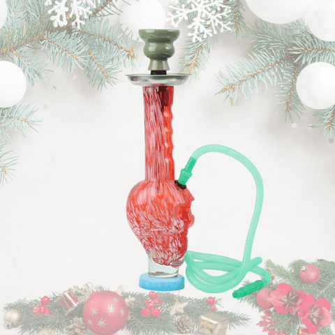 ST9 Coloured Skull Round Base Glass Waterpipe 30.4cm | Shisha Glass